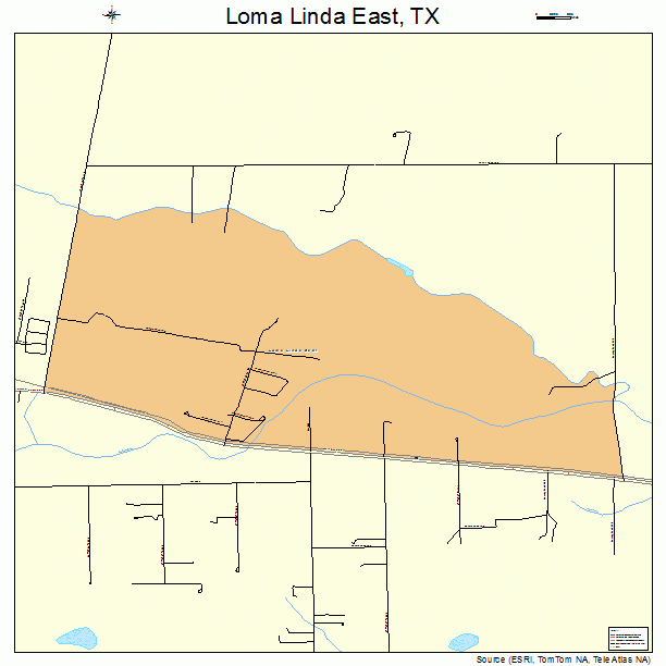 Loma Linda East, TX street map