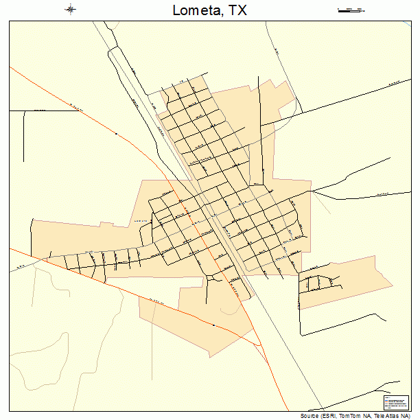Lometa, TX street map