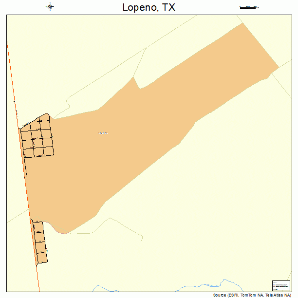 Lopeno, TX street map