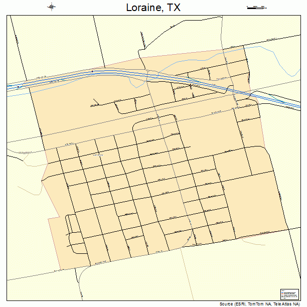 Loraine, TX street map