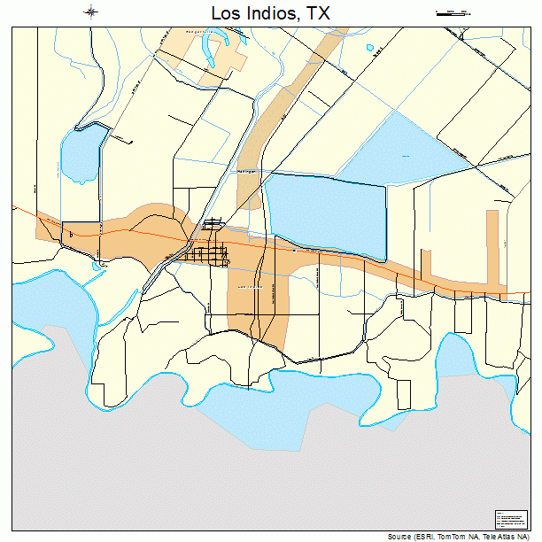 Los Indios, TX street map