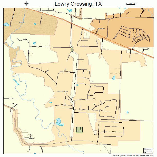 Lowry Crossing, TX street map
