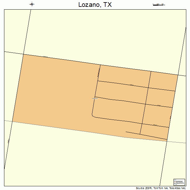 Lozano, TX street map