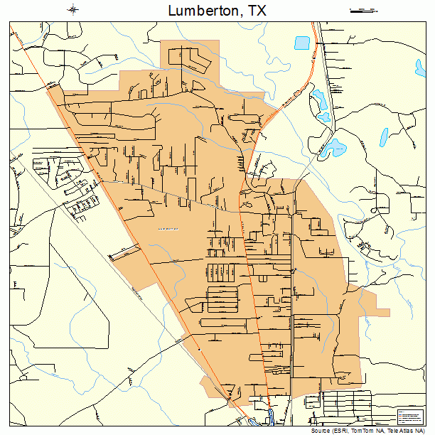 Lumberton, TX street map