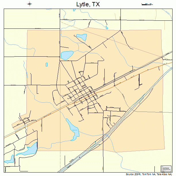 Lytle, TX street map