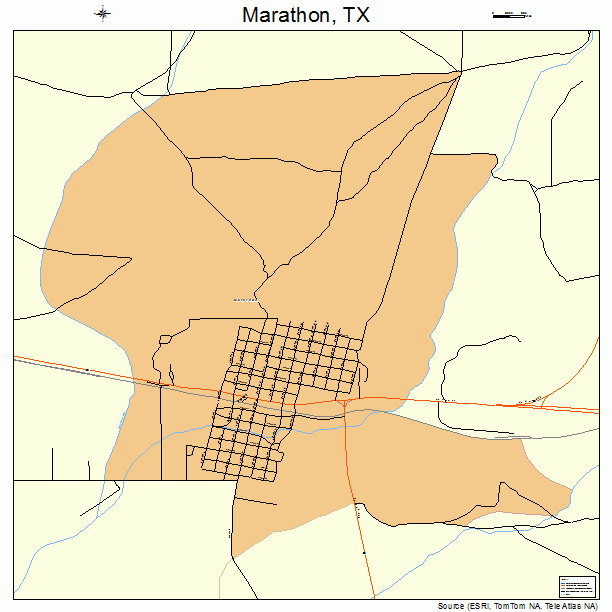 Marathon, TX street map