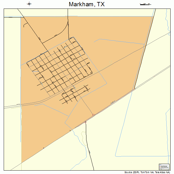 Markham, TX street map