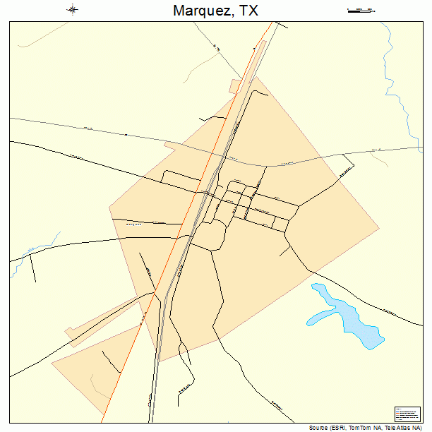 Marquez, TX street map