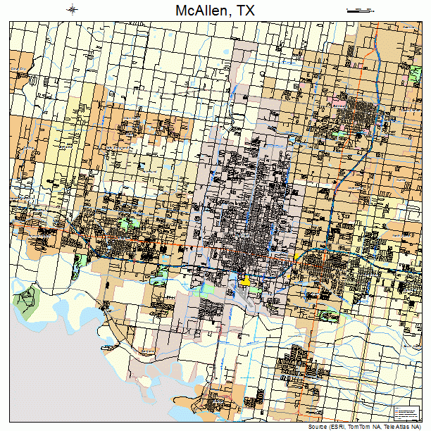 McAllen, TX street map