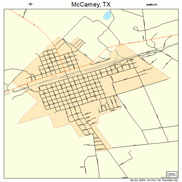 McCamey, TX street map