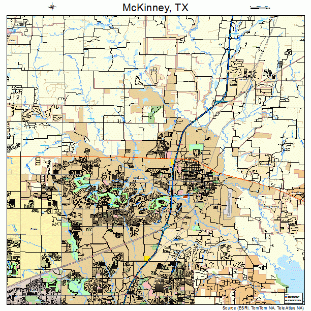 McKinney, TX street map