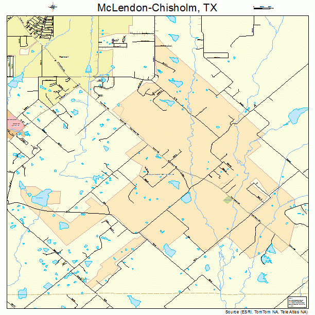 McLendon-Chisholm, TX street map