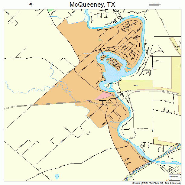McQueeney, TX street map
