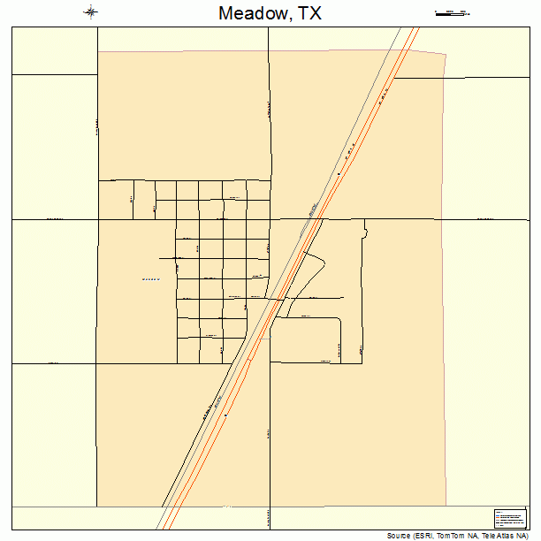 Meadow, TX street map