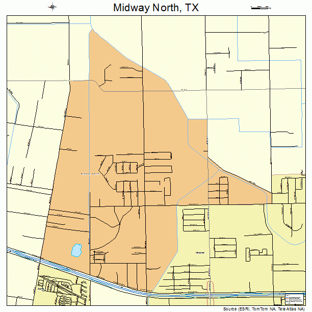 Midway North, TX street map