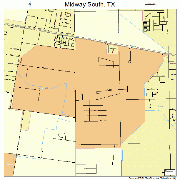 Midway South, TX street map