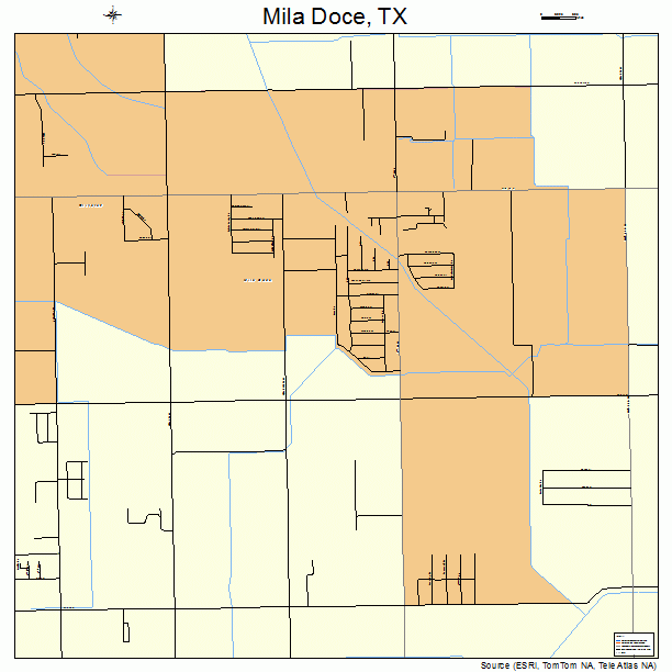 Mila Doce, TX street map