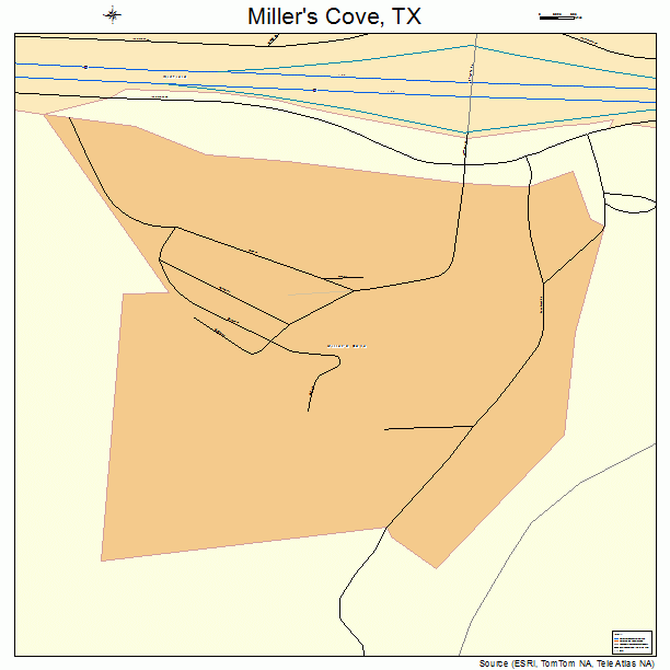 Miller's Cove, TX street map