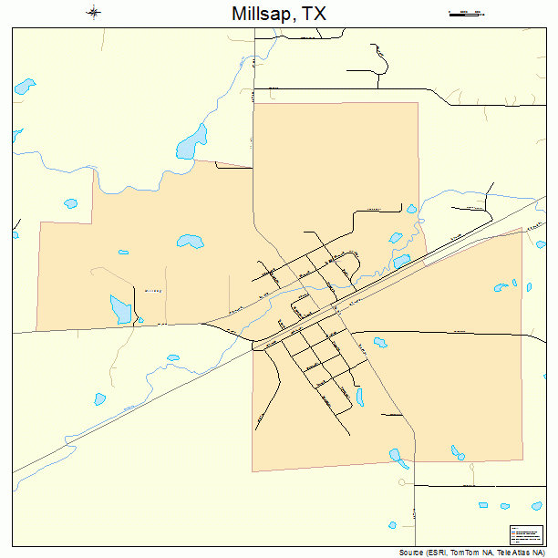 Millsap, TX street map