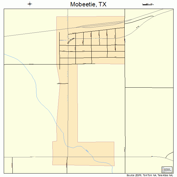 Mobeetie, TX street map