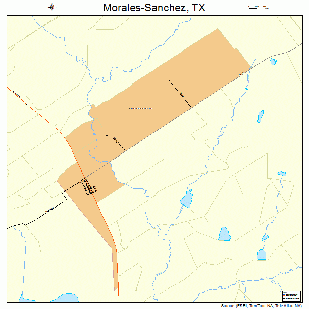 Morales-Sanchez, TX street map