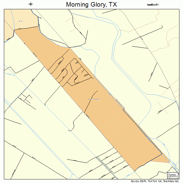 Morning Glory, TX street map