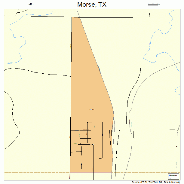 Morse, TX street map