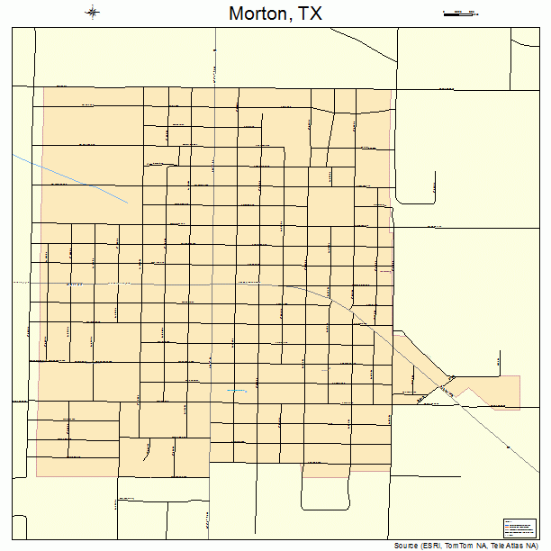 Morton, TX street map