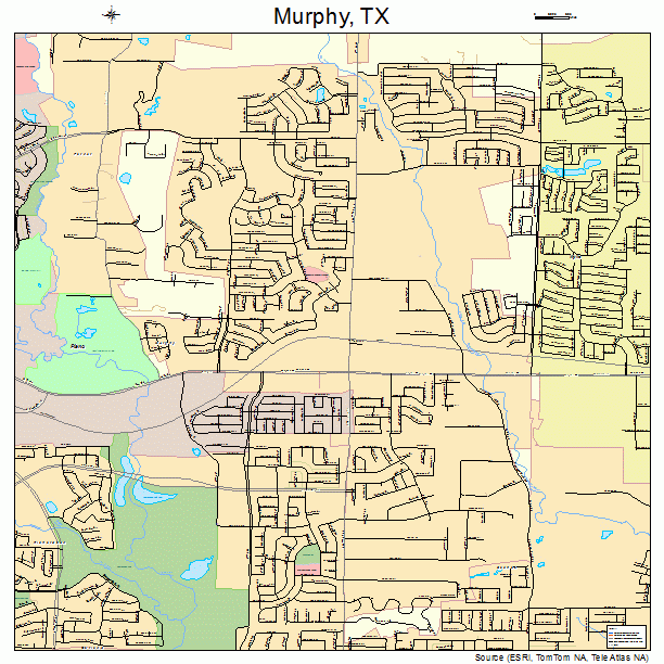 Murphy, TX street map