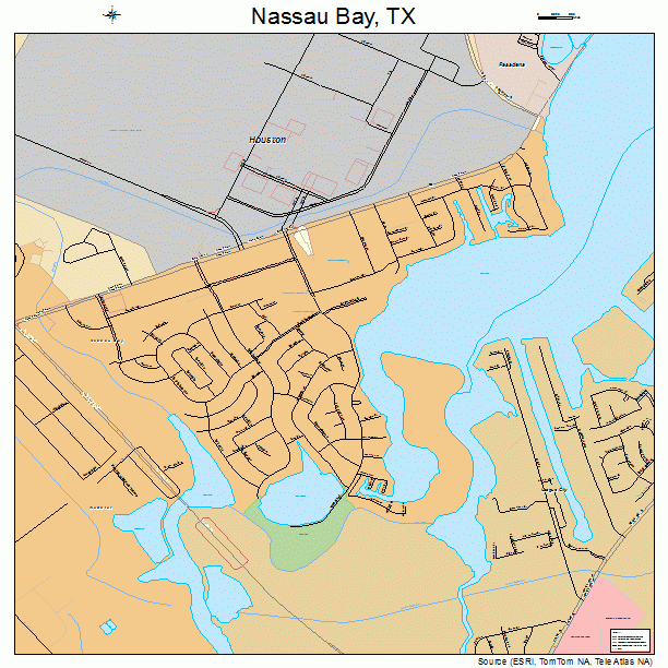 Nassau Bay, TX street map