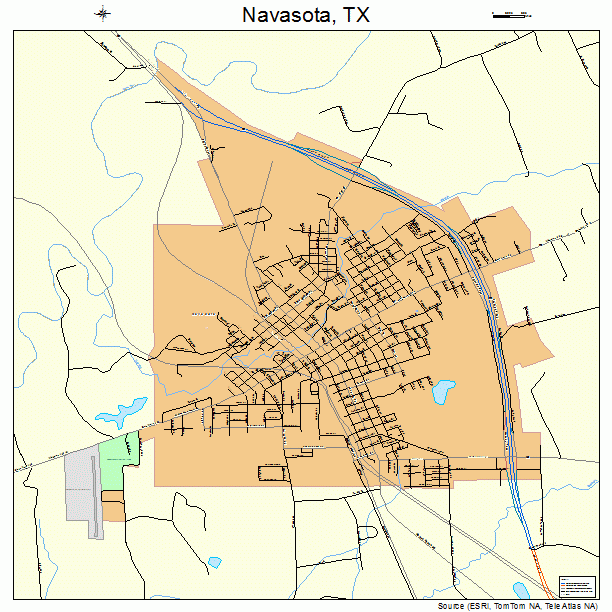 Navasota, TX street map