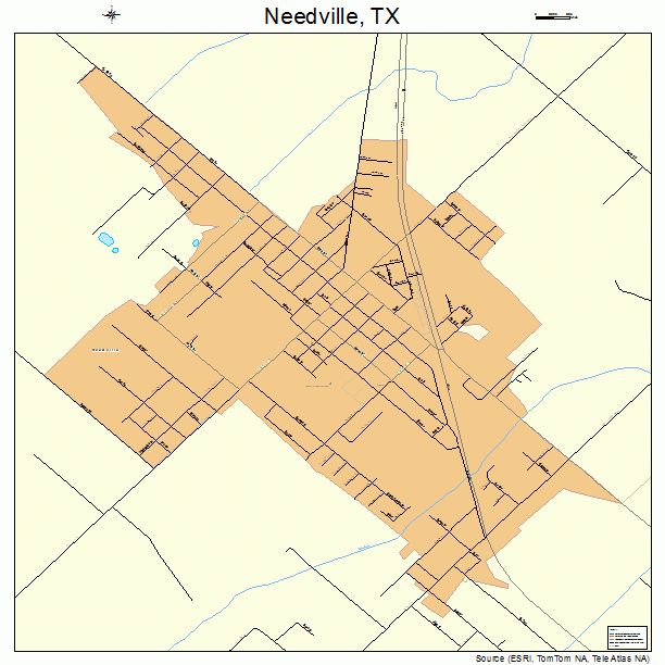 Needville, TX street map