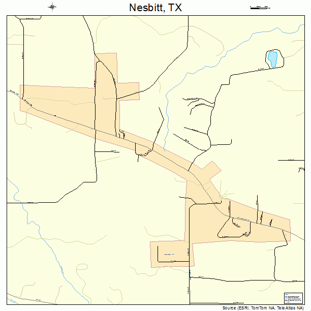 Nesbitt, TX street map