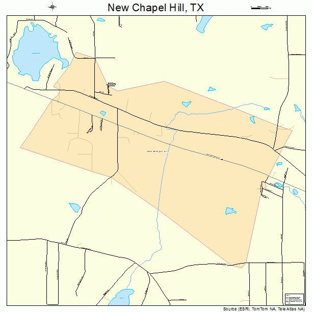 New Chapel Hill, TX street map