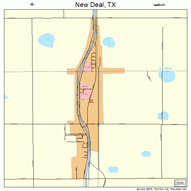 New Deal, TX street map