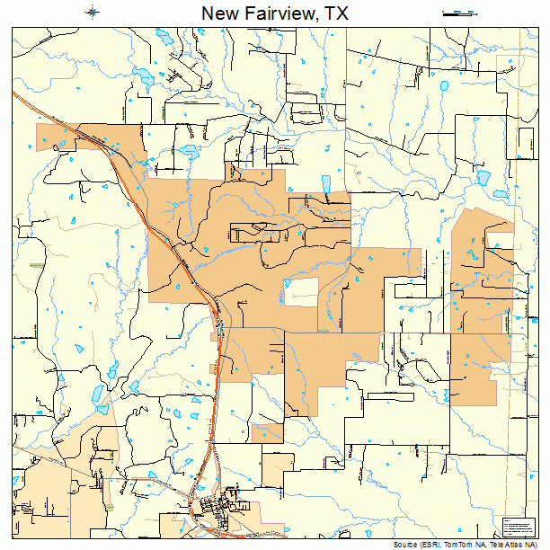 New Fairview, TX street map