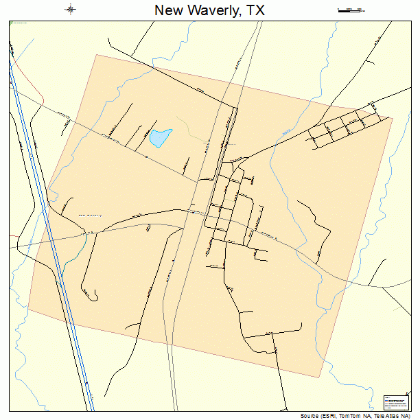 New Waverly, TX street map