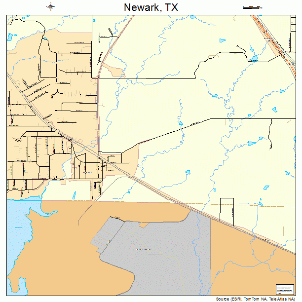 Newark, TX street map