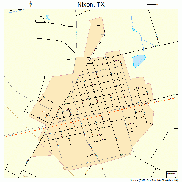 Nixon, TX street map
