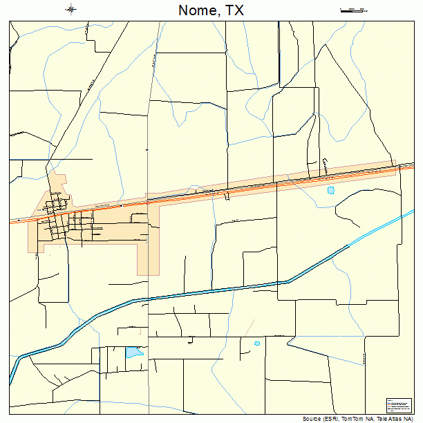 Nome, TX street map