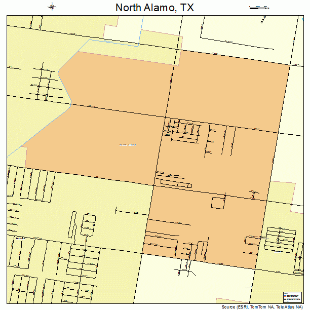 North Alamo, TX street map