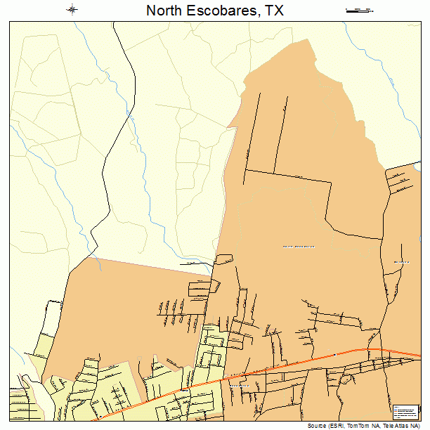 North Escobares, TX street map