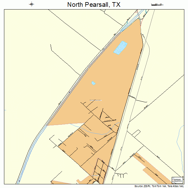 North Pearsall, TX street map