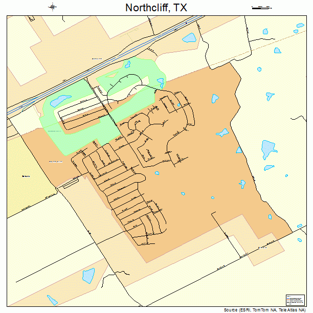 Northcliff, TX street map