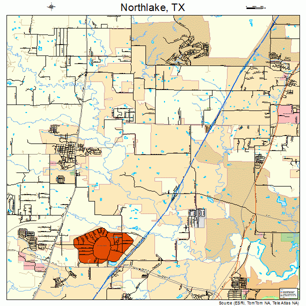 Northlake, TX street map