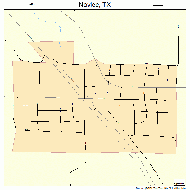 Novice, TX street map