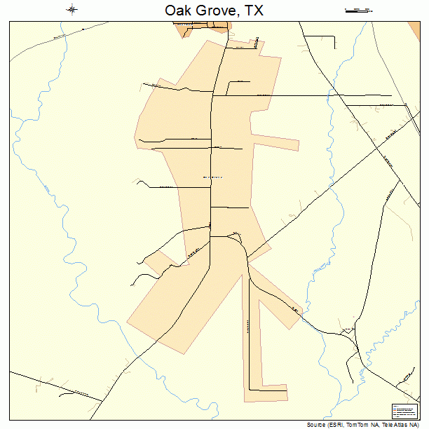Oak Grove, TX street map