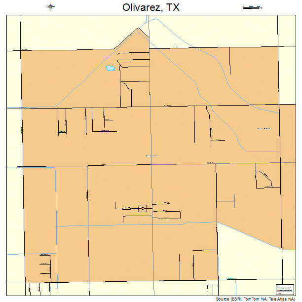 Olivarez, TX street map