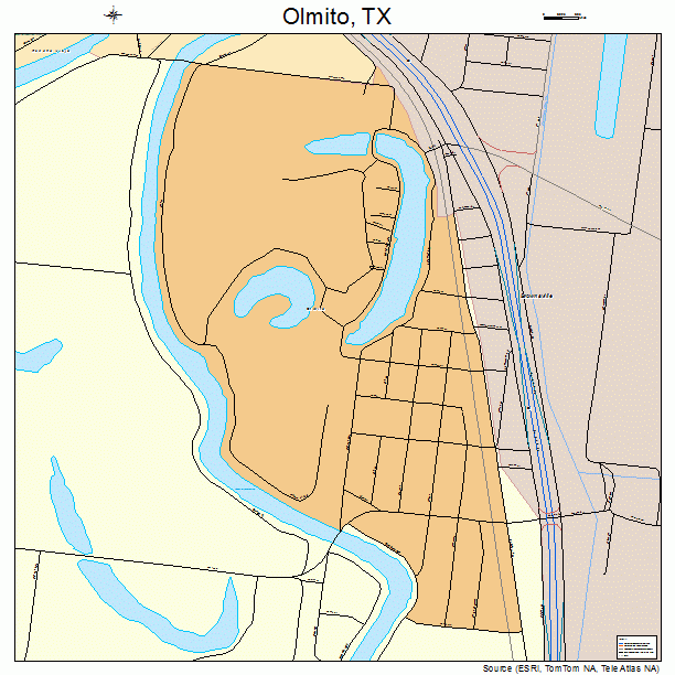 Olmito, TX street map