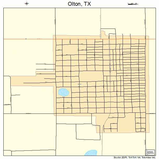 Olton, TX street map